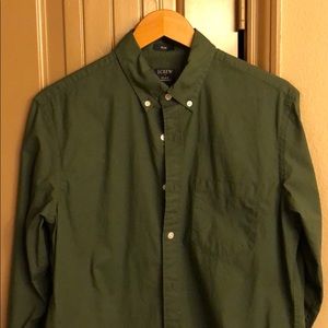 Men’s Dark Green Oxford Shirt (Slim Fit)